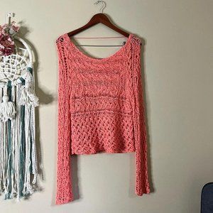 Free People Marigold Knit Sweater Pink Size XS